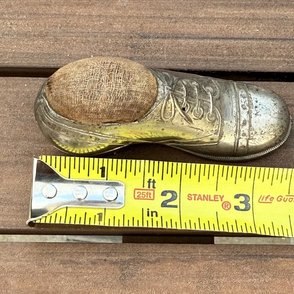 Vintage Shoe Pin Cushion Novelty Sewing Room Decor Made‎ in Japan